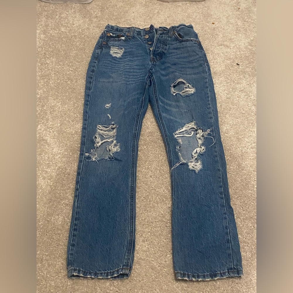 Aeropastel 90s super high-rise straight leg jean